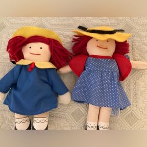 2- 1990 Madeline Plush 10 inch Dolls 2/$13